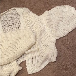 Free people bell sleeve knit cardigan